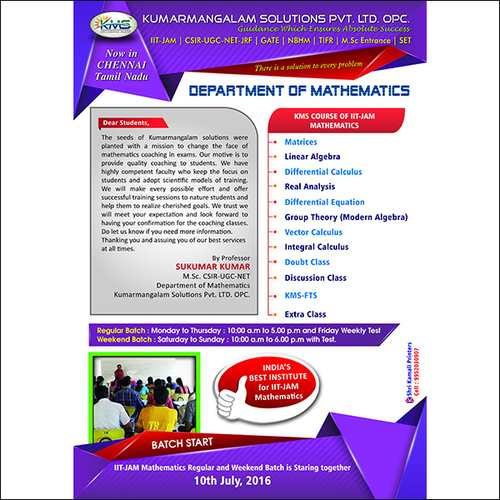 Department of Mathematics
