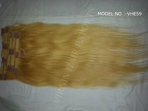 Clip In Blonde Color Hair Extension