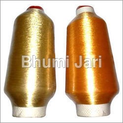 Fancy Zari Thread - Polyester 0.2-0.5mm Gold, 500m | Smooth Texture, Color Fastness, Seamless Finish, Shrink Resistance, Durable Luster