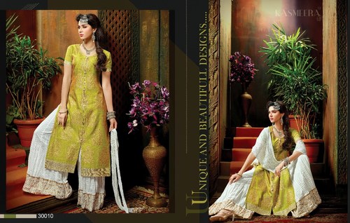 DESIGNER COTTON PLAZZO SALWAR SUIT