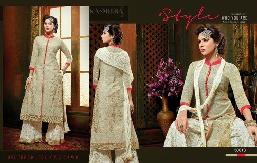 DESIGNER COTTON PLAZZO SALWAR KAMEEZ