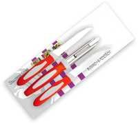 Cutlery Knives Set - Stainless Steel , 10cm, 12cm, 8cm Blades | Lightweight, Ergonomic Handles, Sharp Blades, Includes Peeler, Stylish Design