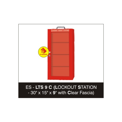 LOCKOUT STATION - 30" x 15" x 9"with Clear Fascia