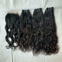 Raw Virgin Indian Water Wave Hair Extension - 8-36 Inches, 4x4 Closure | Soft, Tangle-free, Customizable Colors, Remy Hair