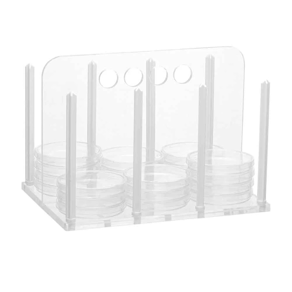 Petri Dish Rack - Heavy-Duty Polypropylene Space-Saving Design for Efficient Laboratory Organization