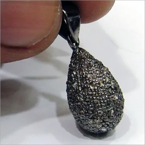 Silver And Diamond Beads Pendant By SHRI AMBIKA UDYOG
