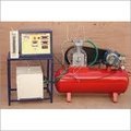 Single Stage Air Compressor Test Rig - Variable Dimensions, 1 Hp Motor, Reciprocating Compressor | Efficiency Analysis, Energy Monitoring, Flow Regulation, Pressure Measurement, Temperature Sensing