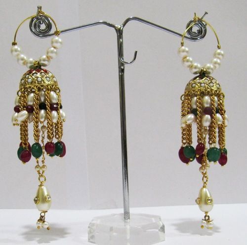 Multi Color Jhumki Earrings