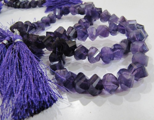 Amethyst Twisted Beads
