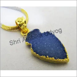 Druzy Arrowhead Charm Pendant Connector Pendants