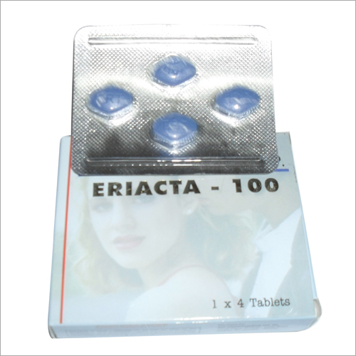 Eriacta Tablet - Blue, 100mg | Erectile Dysfunction Treatment, Improved Blood Flow, Prolonged Erection, Fast Acting