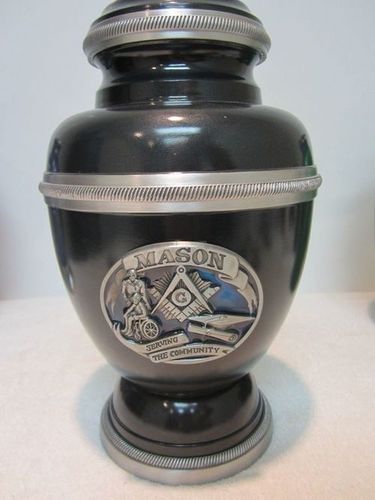 Polished Modern Design Brass Cremation Urn