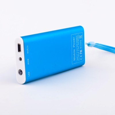 Light Weight Power Bank - Aluminum Alloy 95x60x22mm Blue, 10000mAh Capacity, Fast Charging, Multiple Ports, Lightweight