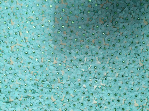 Crystal Work And Embroidery Work On Net