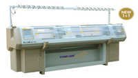 Flat Bed Knitting Machine - Single System 1+1, 80"/100" | Digital Tech, Economic Model, Fast Knitting, Low Energy Consumption, Pattern Versatility