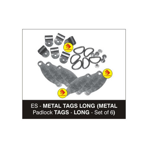 Metal Padlock Tags - Long
