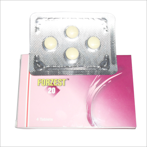 Forzest Tablets - 20mg Tadalafil, 4 Round Tablets Blister Pack | Improves Erection, Long-Lasting Effect, Safe & Effective