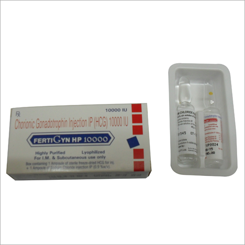 Fertigyn HP Injection - Chorionic Gonadotrophin Ampoule Variable Dosage | Infertility Treatment Hormone Stimulation Ovulation Induction Testosterone Boost