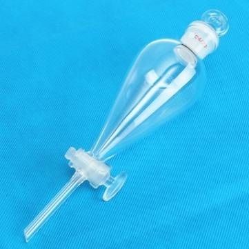 SEPERATING FUNNEL PEAR SHAPE GLASS KEY PLAIN