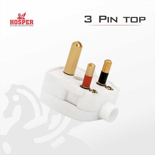 3 Pin Plug Top 6 A (UREA By BHARAT ELECTRICAL INDUSTRIES