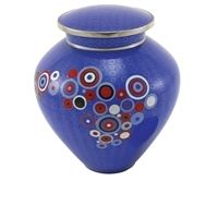 Opulence Blue Large Cloisonn Cremation Urn