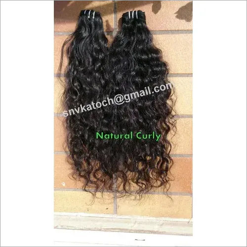 Natural Black Single Donor Curly Hair Extension