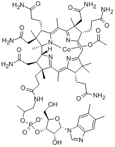 Hydroxocobalamin acetate