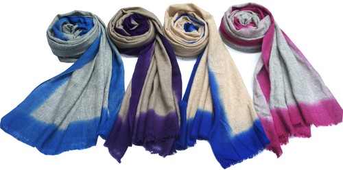 Pashmina shawls with ombre Pashmina shawls with ombre
