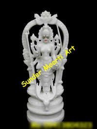 White Marble Lakshmi Statue