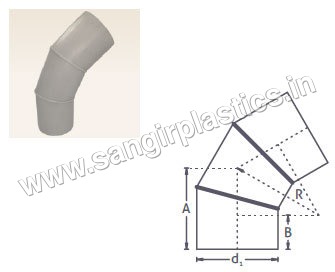 PP Fabricated Bend 60 Degree, 45 Degree, 30 Degree