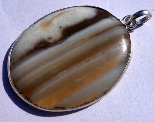 Chalcedony Oval Pendant