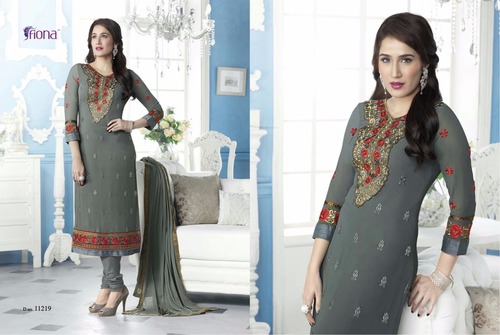 Georgette Long Fancy Designer Suit