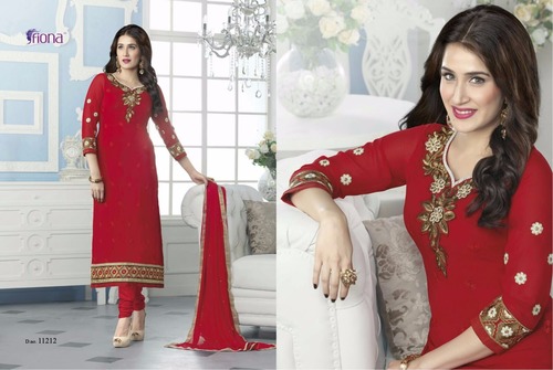 Georgette Long Fancy Designer Suit