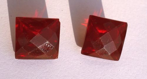 Natural Red Garnet Quartz Rectangle