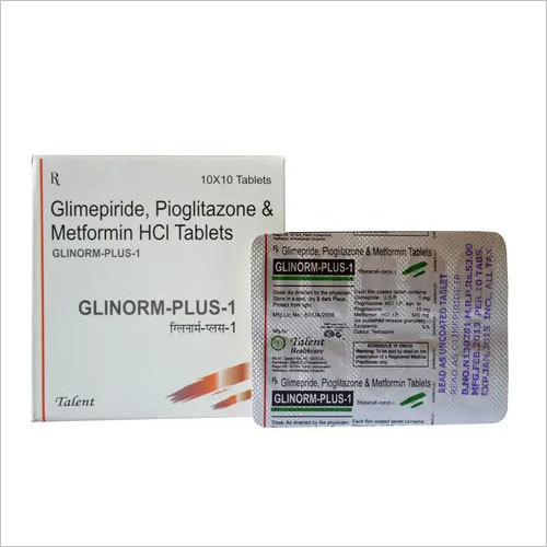 Glimepiride, Pioglitazone & Metformin HCL Tablets