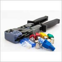 Computer Networking Products - Plastic & Steel Crimping Tool, Dimensions: 6x3x1 Inches, Color: Black, Features: Cost-effective, Durable Build, Reliable Crimping, Easy Use