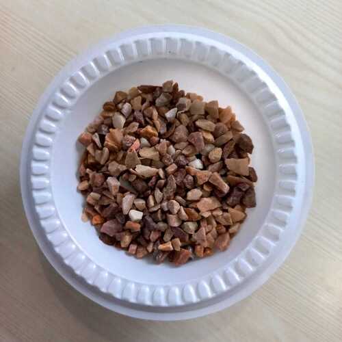 Solid color mocha brown natural Marble Crumb Crushed and mocha brown Marble Chipping Gravels Stone Chips