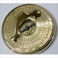 Nautical Brass Arabic Sundial Compass