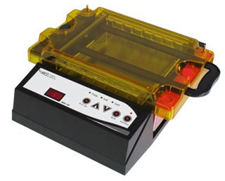 MS Safe Blue Electrophoresis System - Acrylic 265x175x90mm 150V/300mA 470nm Blue Light Timer No Load Detection