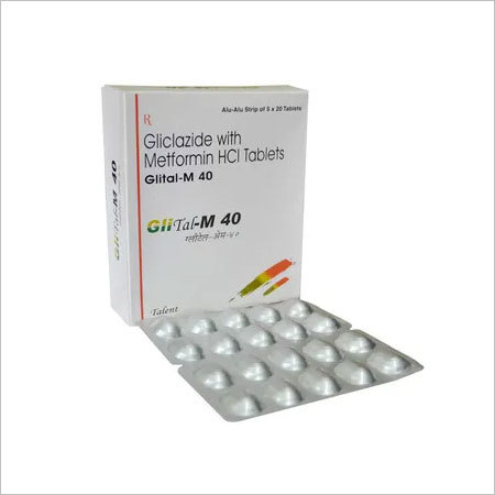 Gliclazide 40 mg + Metformine 500 mg Tablets