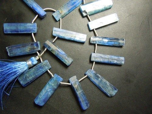 Cushion Cut Blue Kyanite Slice