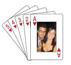 Customized printing on playing Cards