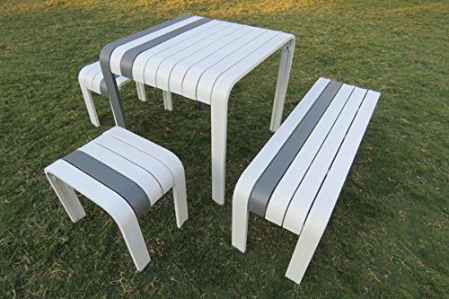 Detachable ALUMINIUM Garden Table - Chairs Set