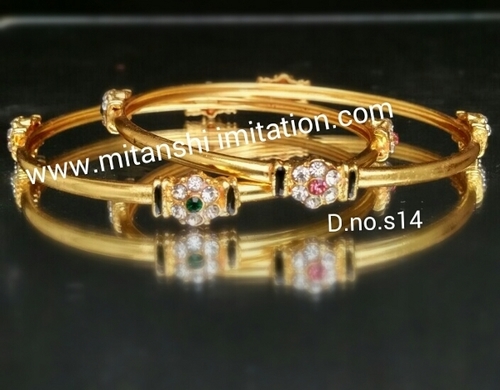 Diamond Gold Plated Bangles