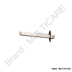 Compound Pendulum - Powder Coated Steel, 100x3.75x0.5cm, Silver | Removable Knife Edges, Wall Bracket, Equidistant Holes