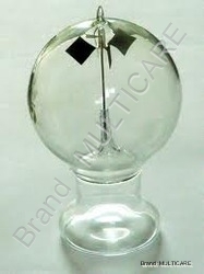 Crookes Radiometer - Glass Bulb 70mm Diameter | Educational Tool Light-Driven Rotation Unique Display Partly Evacuated with Metal Vanes