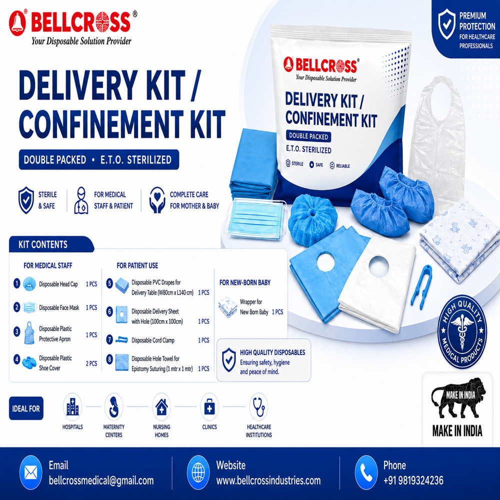 Cesarean Kit - Silver Material , Hospital Usage Essential Equipment