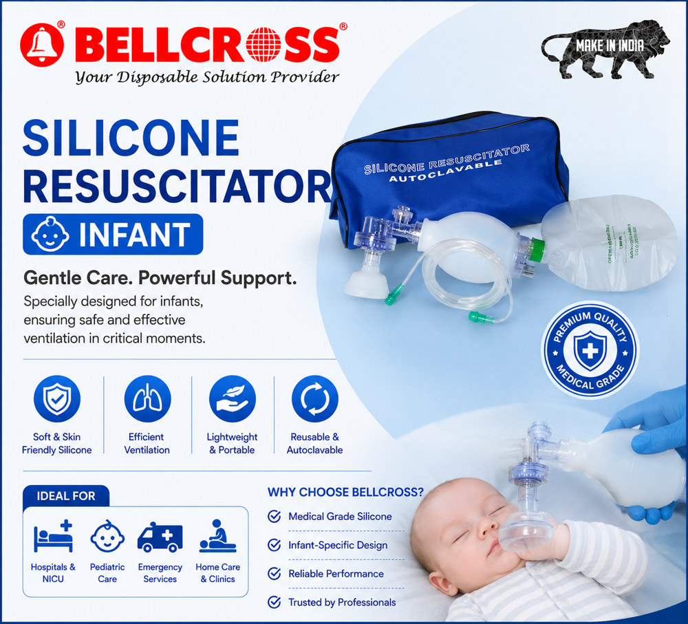 Silicone Resuscitator Infant - Accuracy: Delivers Precise Tidal Volume As Per Bag Compression Gm
