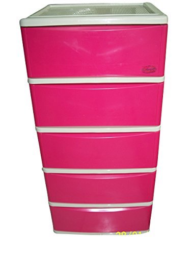 Storage Drawer Cabinet (4 Layers Red)