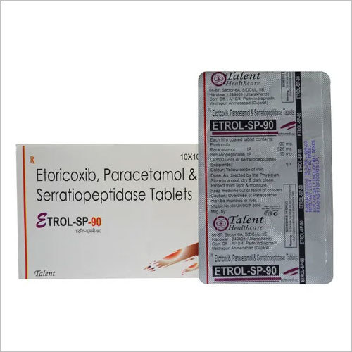Etoricoxib, Paracetamol & Serratiopeptidase Tablet
